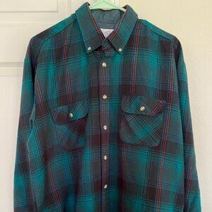 Plaid Flannel Long Sleeve Button Down
